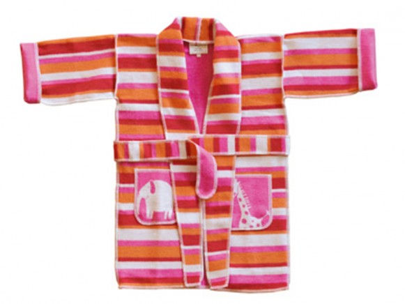 Fussenegger kids kimono coral stripes