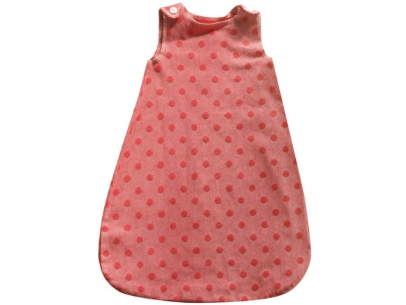 Fussenegger sleeping bag Ida with dots grenadine