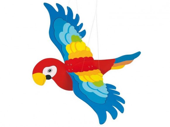 Swinging parrot by Goki
