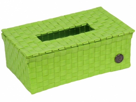 Handed By tissue box "Luzzi" in apple green
