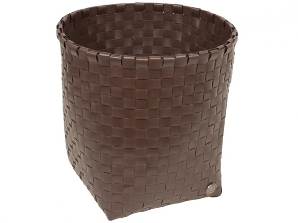 Dark taupe waste-paper basket "Glory" by Handed By