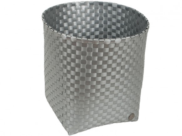 Handed By waste paper basket Padova silver