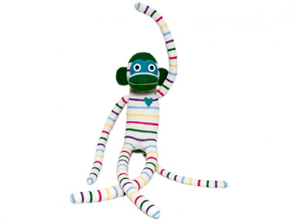 Hickups XXL sock monkey white stripes