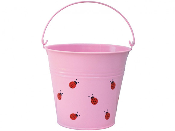 JaBaDaBaDo bucket with ladybug in pink