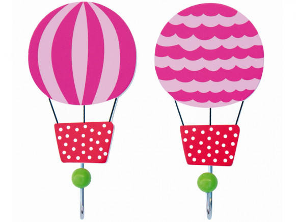 JaBaDaBaDo clothes hooks balloon pink