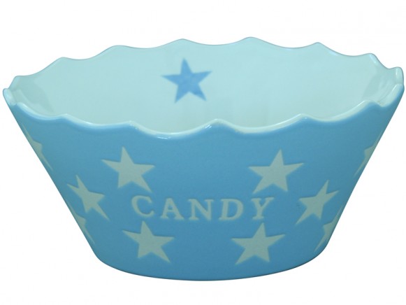Krasilnikoff Happy Stars Candy Bowl baby blue