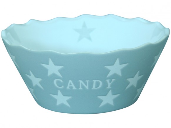 Krasilnikoff Happy Stars Candy Bowl light grey