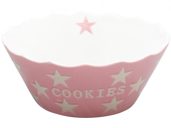 Krasilnikoff Happy Stars Cookies Bowl pink