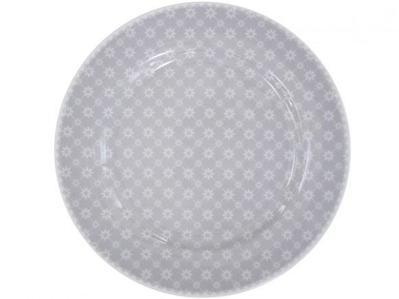 Krasilnikoff dinner plate diagonal grey