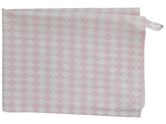 Krasilnikoff tea towel small harlekin pink