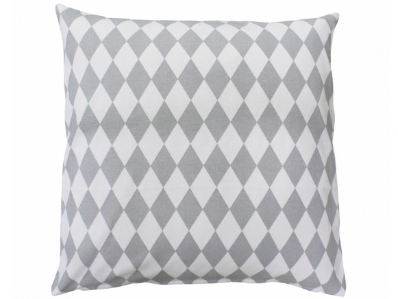 Krasilnikoff cushion cover big harlekin light grey