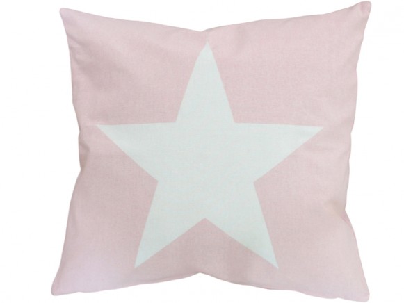 Krasilnikoff cushion cover big star pink