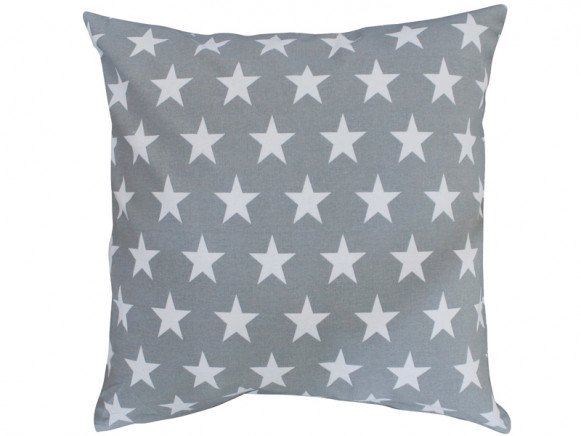 Krasilnikoff cushion cover stars light grey