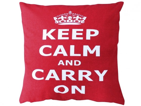 Krasilnikoff cushion cover Keep calm