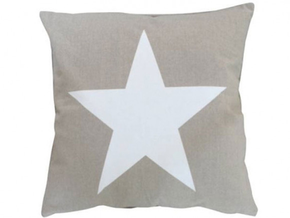 Krasilnikoff cushion cover big star taupe