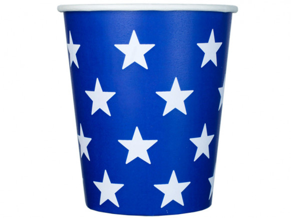 krima & isa paper cups stars dark blue