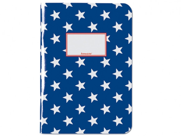 krima & isa Notebook A4 STARS blue