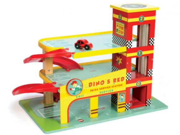 le toy van dino's red garage