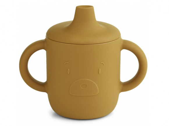 LIEWOOD Silicone Sippy Cup NEIL bear golden caramel