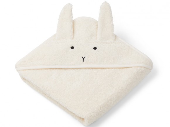 LIEWOOD Hooded Towel Baby Albert BUNNY cream