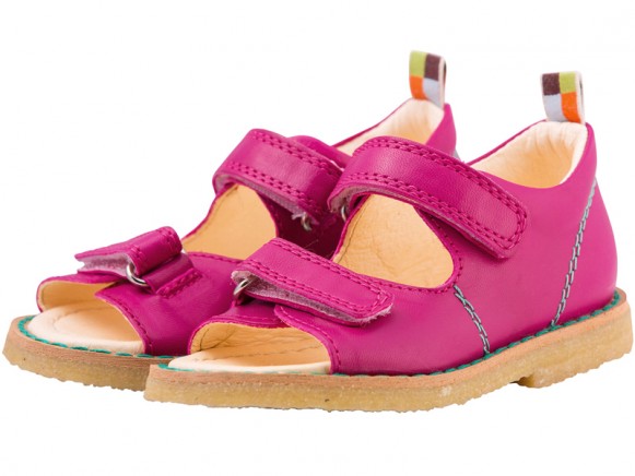 loud + proud children's sandals raspberry