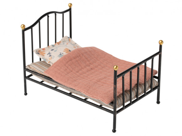 Maileg VINTAGE BED for Mouse anthracite