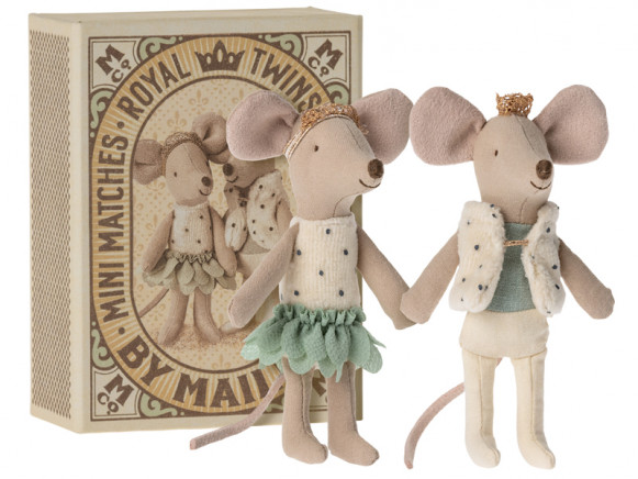 Maileg Mice Little sister & Brother ROYAL TWINS