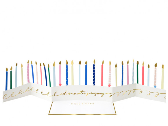 Meri Meri 3D Card BIRTHDAY CANDLES