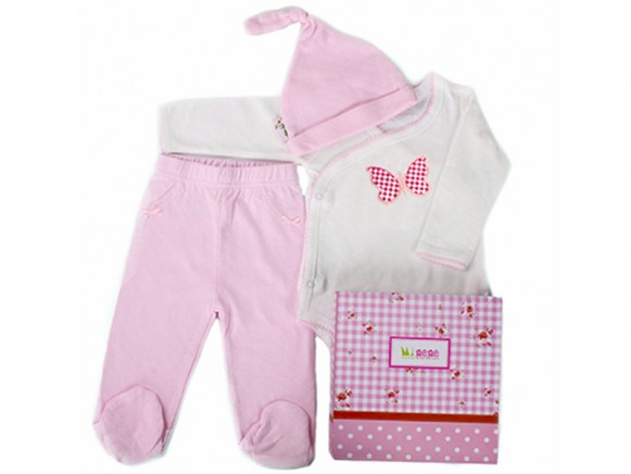 Minene newborn gift box pink