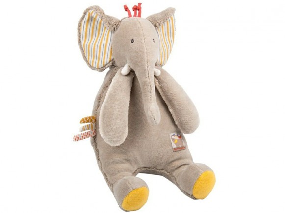 Moulin Roty cuddly toy elephant les Papoum