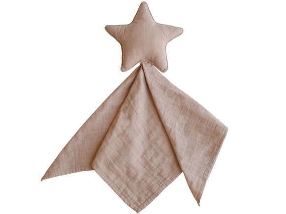 Mushie Cuddle Cloth STAR Natural