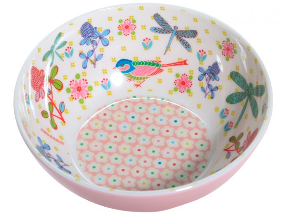 Overbeck and Friends melamine bowl Greta pink