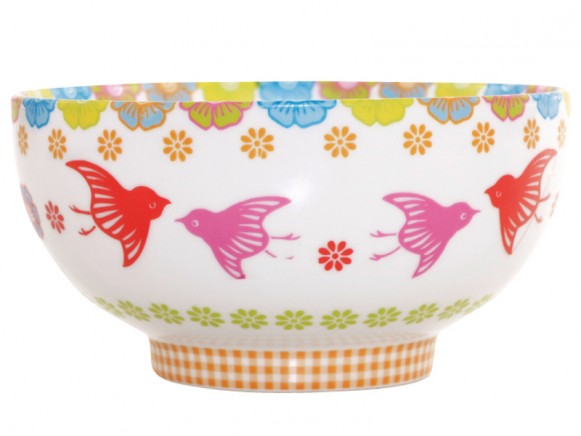 Cereals bowl Buon Giorno with birds by Overbeck & Friends