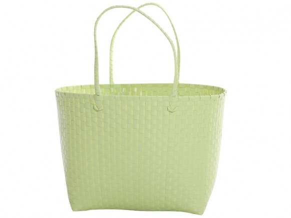 Overbeck and Friends shopping bag pastel mint oval