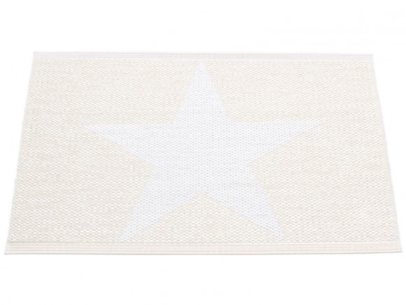 Pappelina door mat Viggo Star white