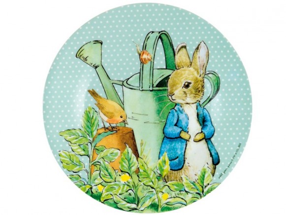 Peter Rabbit plate green