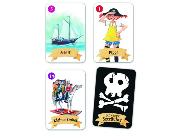 Pippi Langstrumpf card game black pirate