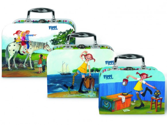 Pippi Longstocking suitcases
