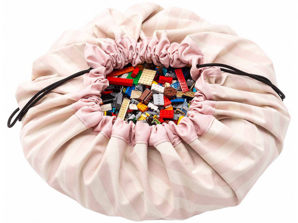 Play & Go toy storage bag STRIPES pink