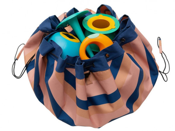 Play & Go toy storage bag MOKKA STRIPES