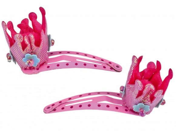 Princess Lillifee crown hair clips