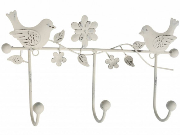 Hanger bird & flower 3 hook