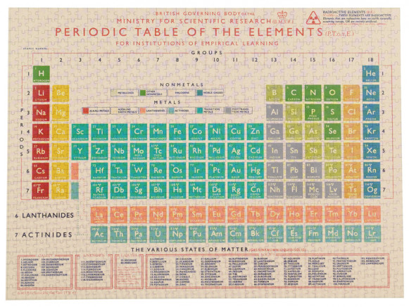 Rex London Puzzle PERIODIC TABLE (1000 pieces)