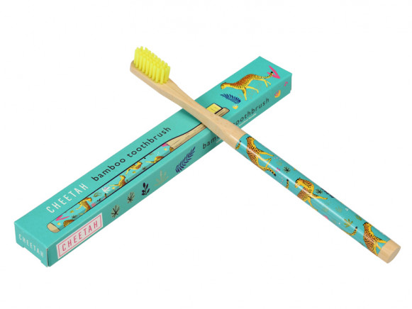Rex London Bamboo Toothbrush CHEETAH