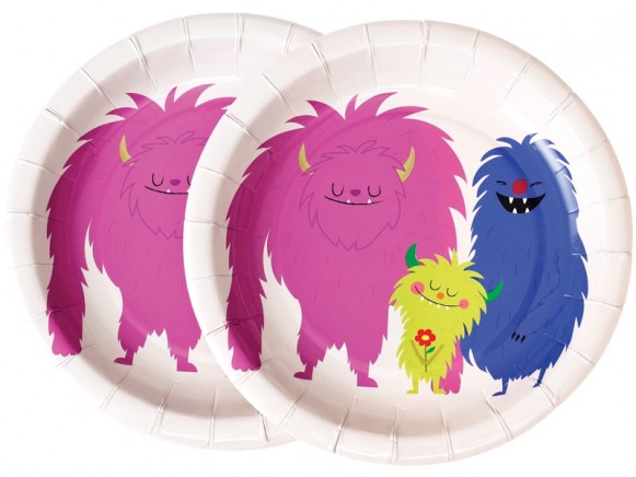 Rexinter Paper Plates MONSTERS