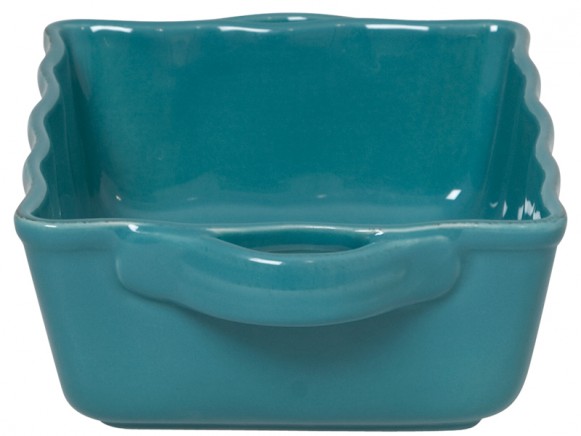 Small oven dish in turquoise by RICE