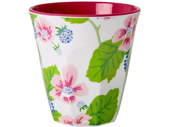 RICE melamine cup with blossom and berries