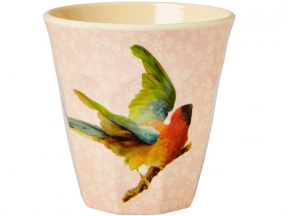 RICE melamine cup flower bird
