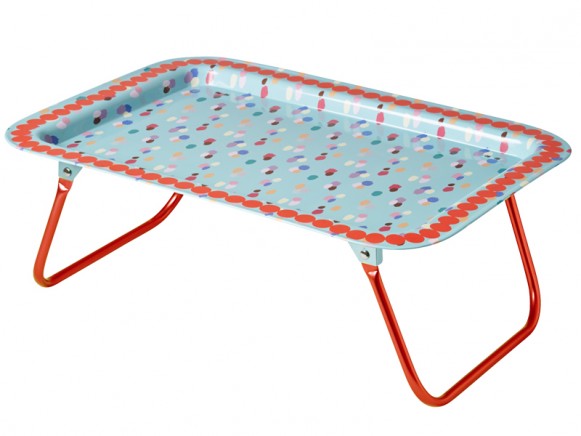 RICE bed tray dapper dots