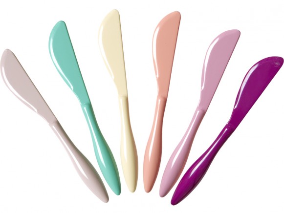 RICE butter knives Just Be Awesome colours